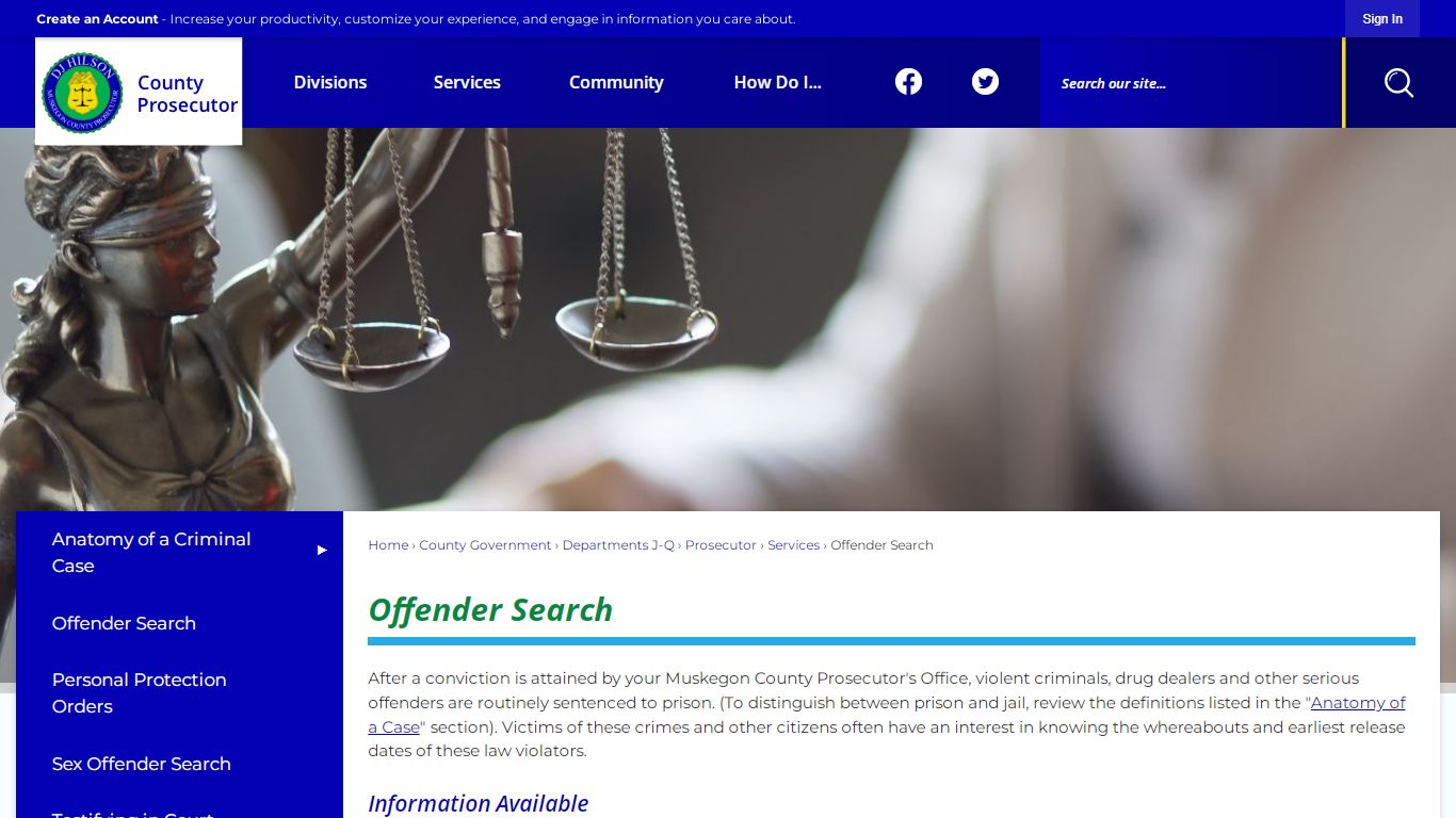 Offender Search | Muskegon County, MI